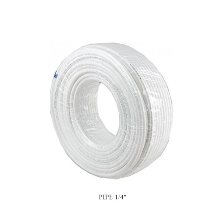Pipe 1/4'' WHITE 100m roll